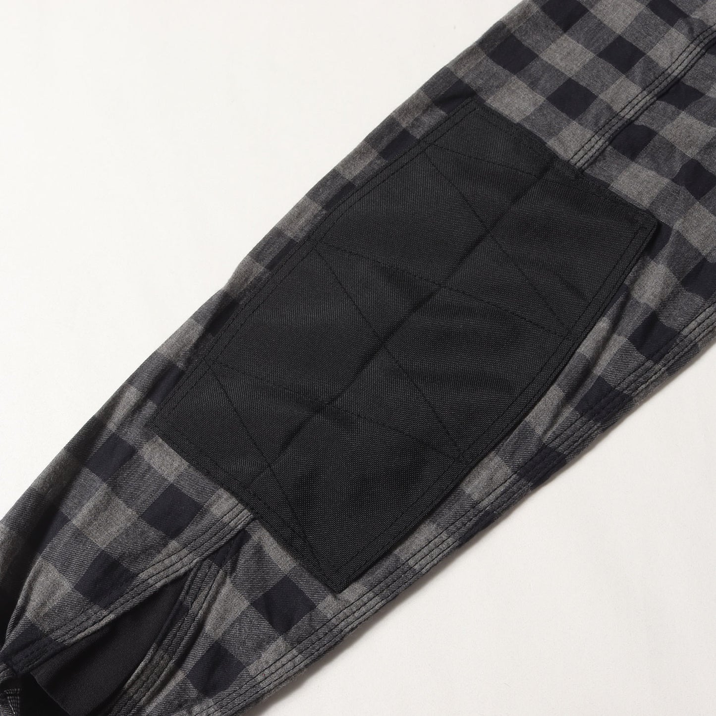 23SS 切替しデザイン ブロックチェック ワークシャツ