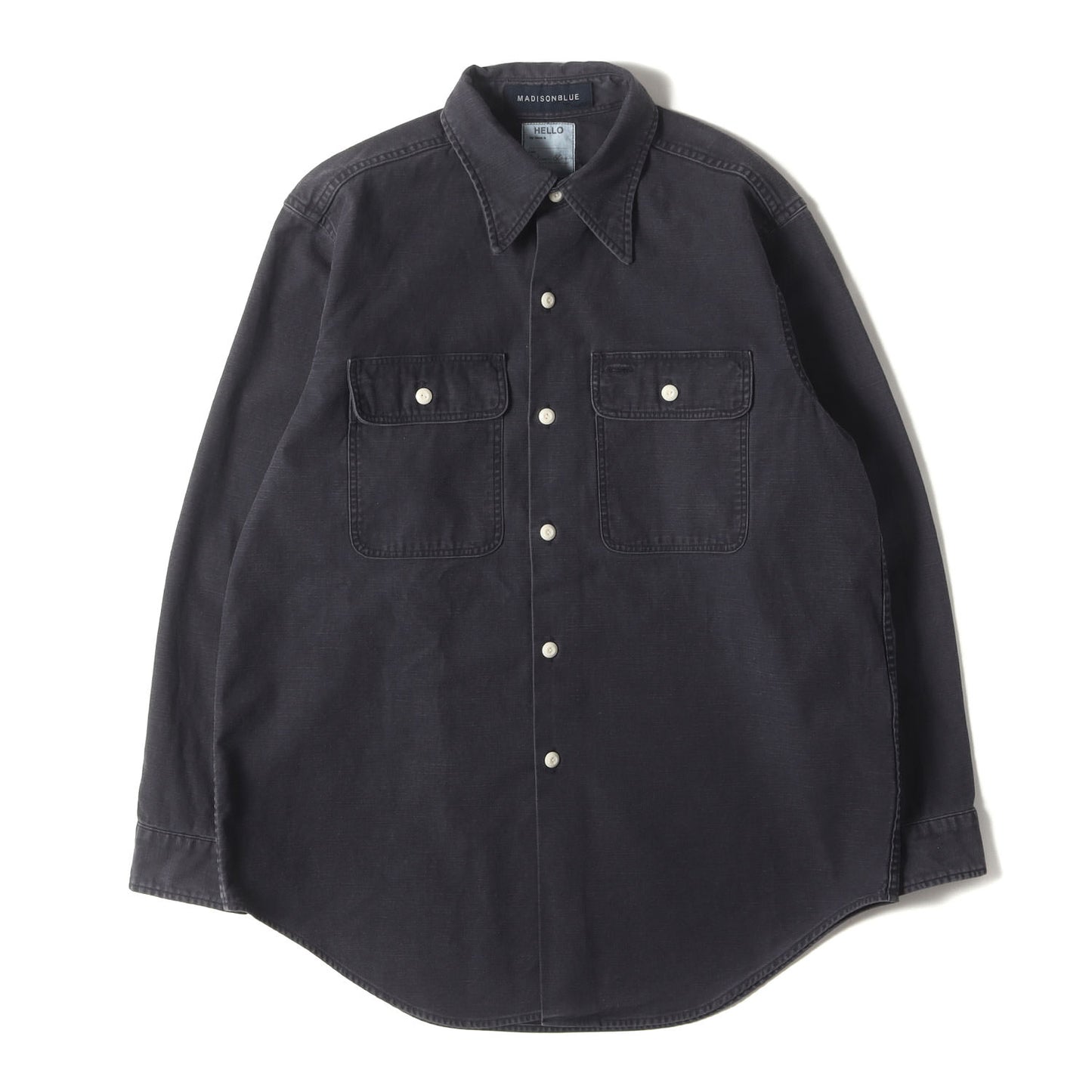 ハンプトン バックサテン ミリタリーシャツ(HAMPTON BACK SATIN SHIRT)