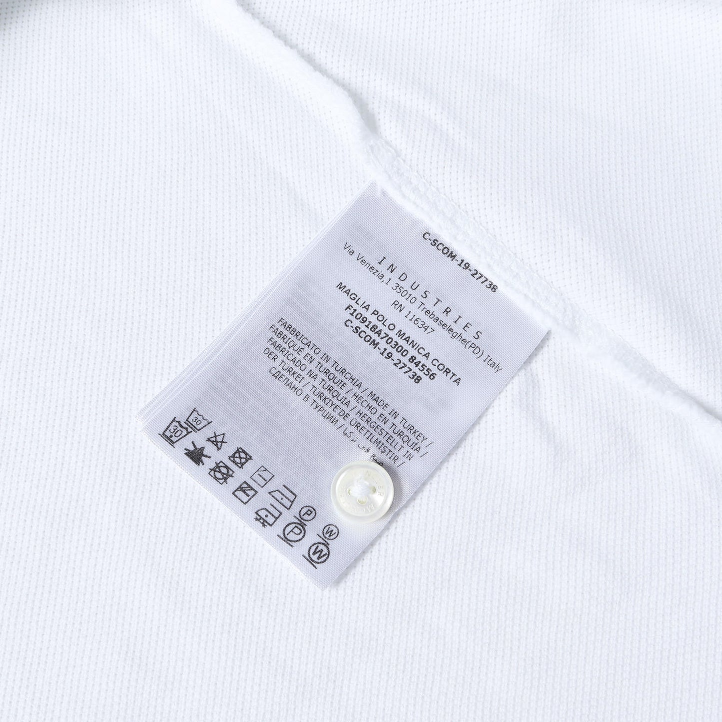 ロゴワッペン 鹿の子 ポロシャツ(MAGLIA POLO MANICA CORTA)