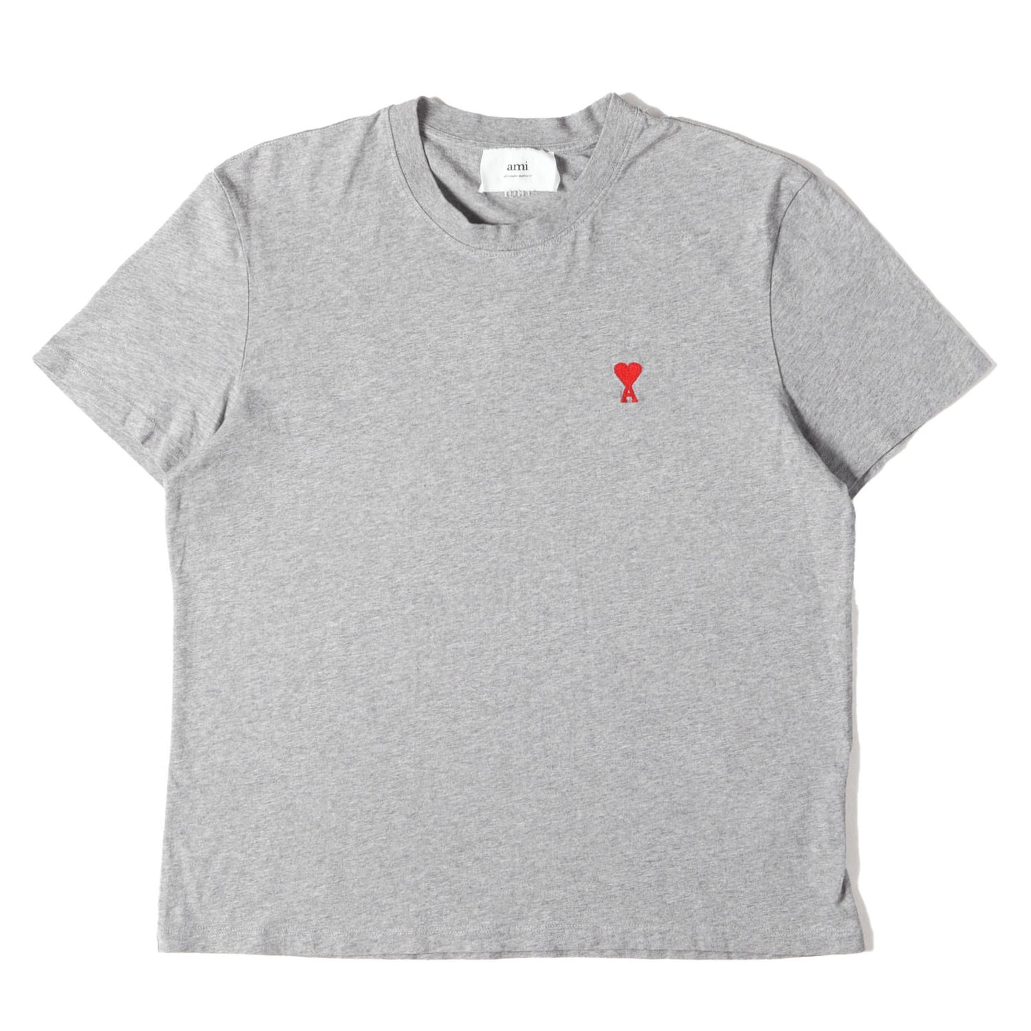 ハートロゴ刺繍 クルーネック Tシャツ