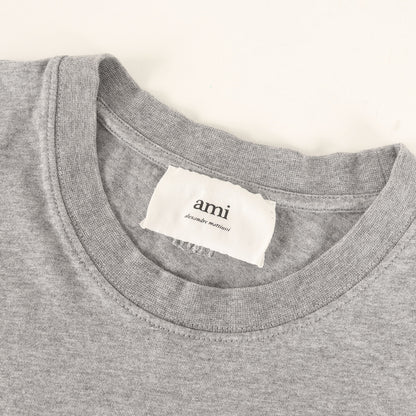ハートロゴ刺繍 クルーネック Tシャツ
