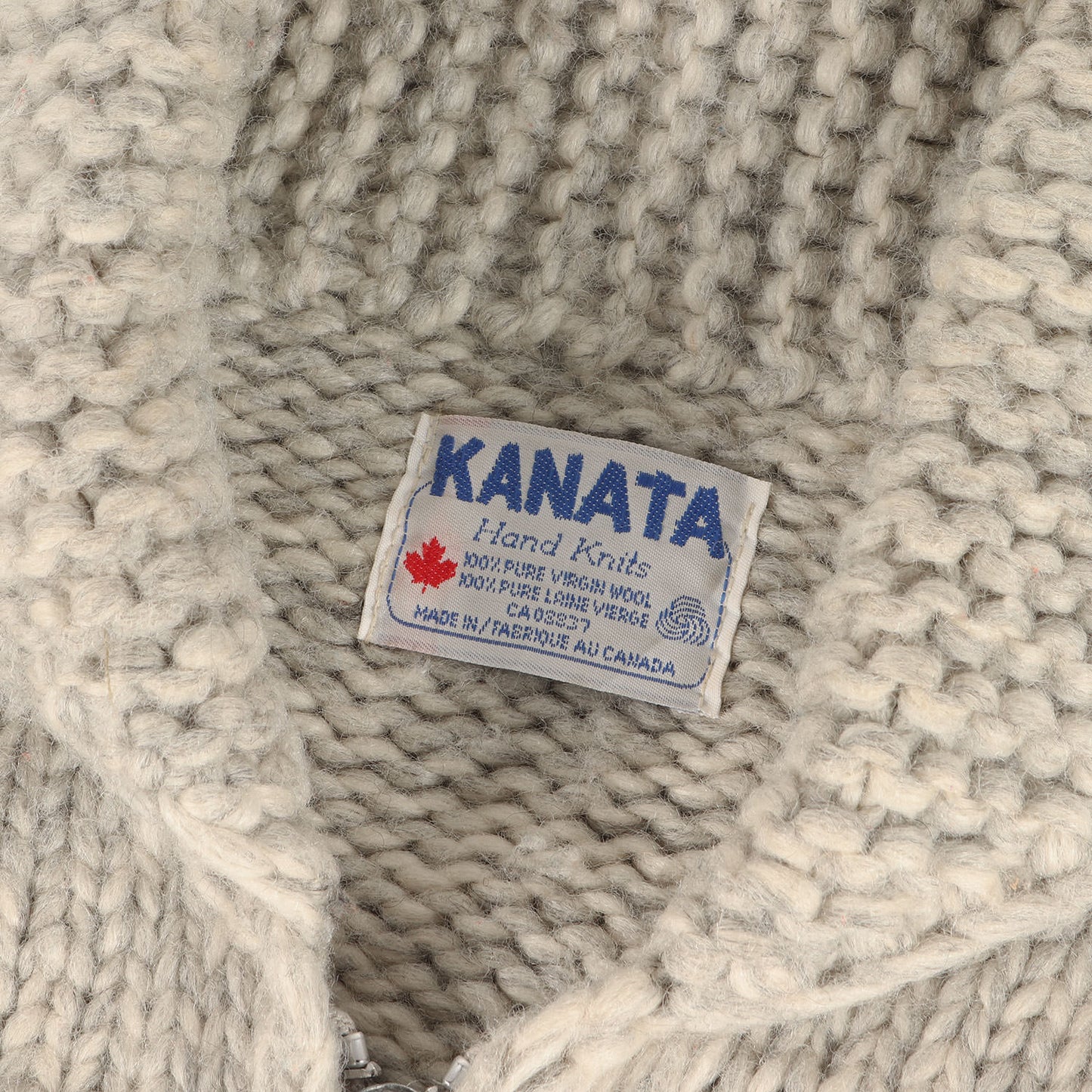 サンダーバード柄 フルジップ カウチンニット カナダ製