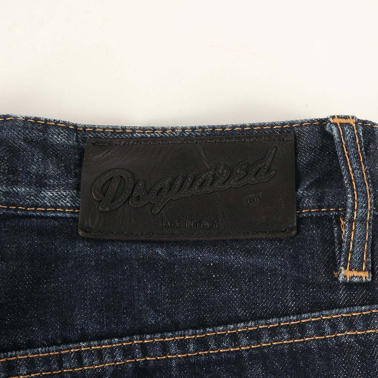 ダメージ加工 レザーコンビ デニムパンツ(Classic kenny twist jean)