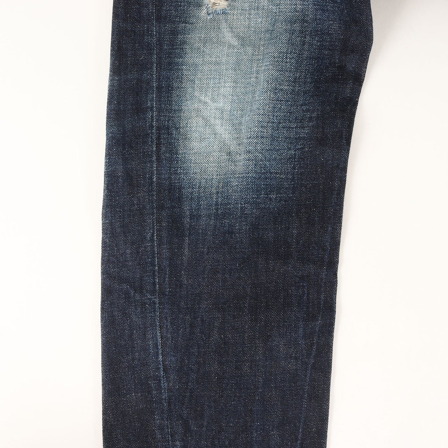 ダメージ加工 レザーコンビ デニムパンツ(Classic kenny twist jean)