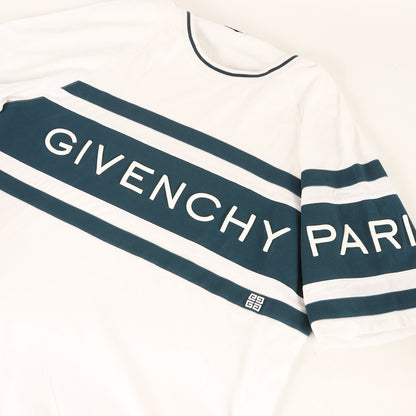 ブランドロゴ刺繍 パネルボーダー Tシャツ