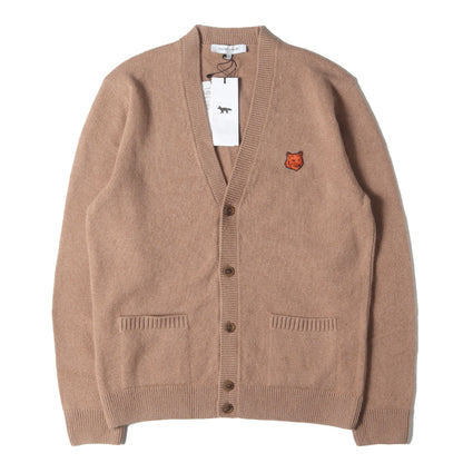 24AW キツネ ワッペン ウールニット カーディガン