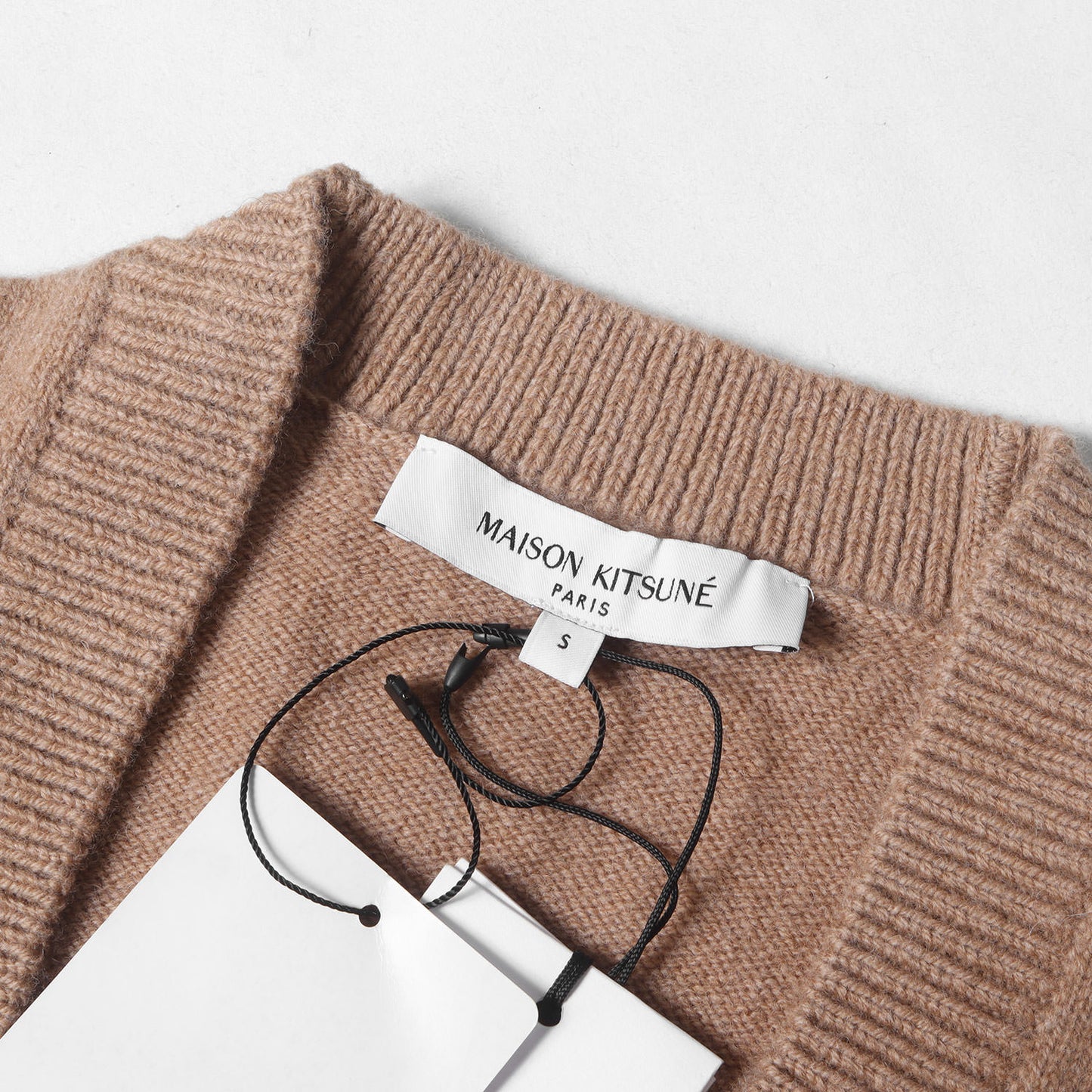 24AW キツネ ワッペン ウールニット カーディガン
