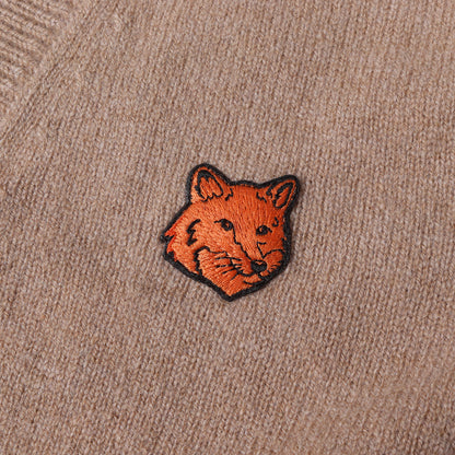 24AW キツネ ワッペン ウールニット カーディガン
