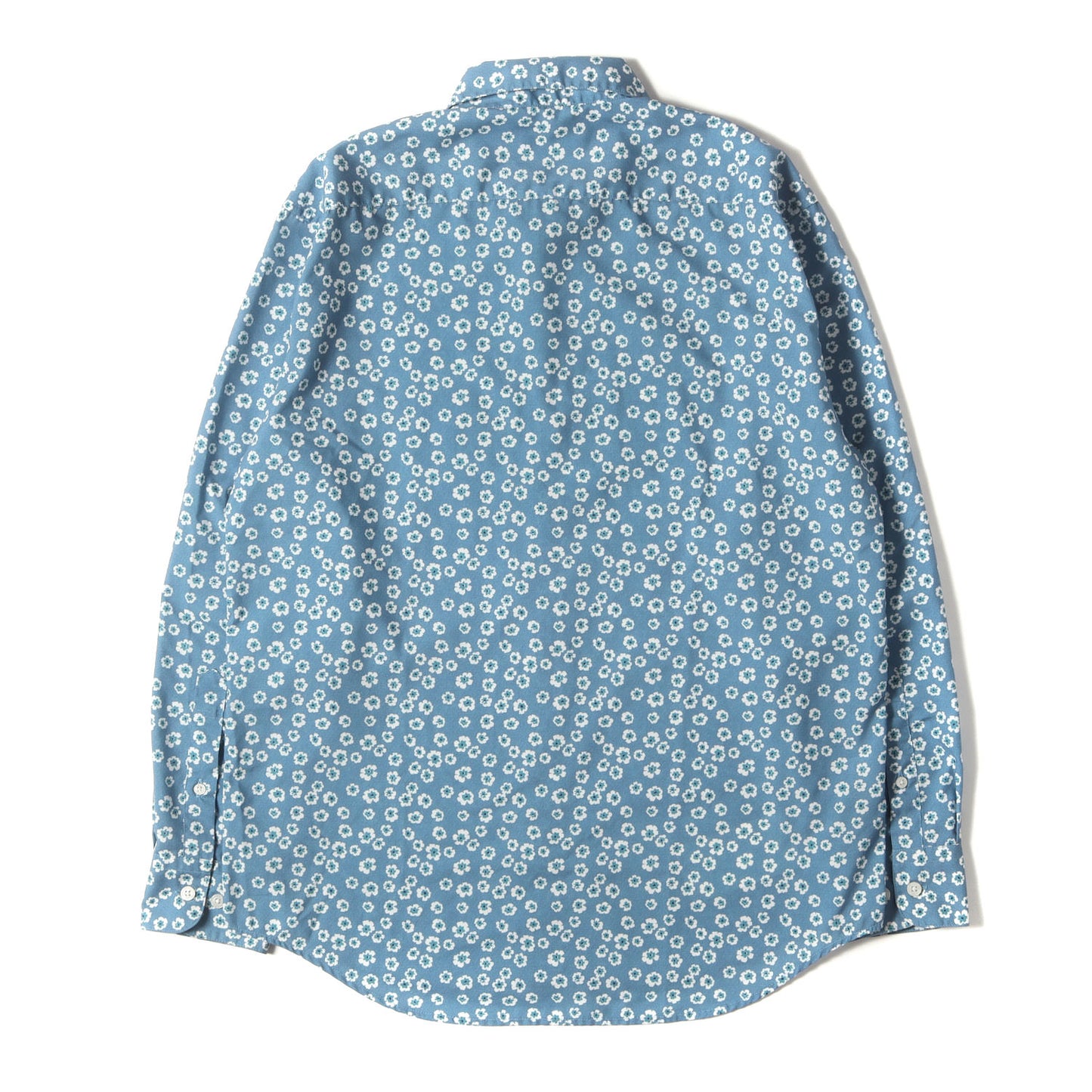 フラワー柄 ポリエステルツイル シャツ