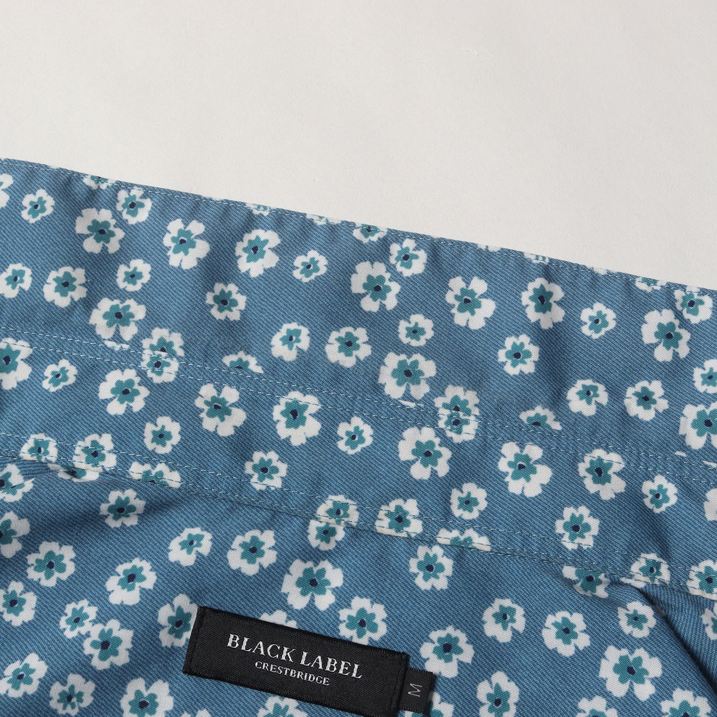 フラワー柄 ポリエステルツイル シャツ