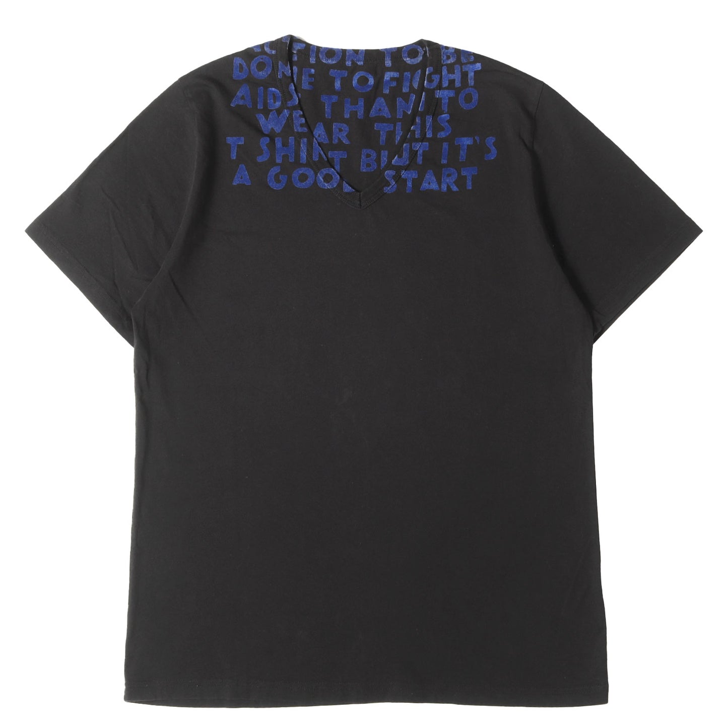 エイズ フロッキープリント Vネック Tシャツ