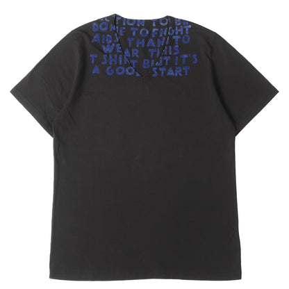 エイズ フロッキープリント Vネック Tシャツ