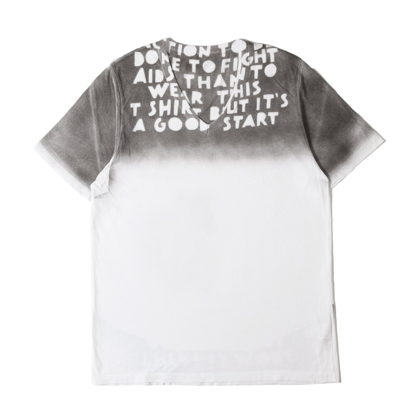 エイズ スプレープリント Vネック Tシャツ