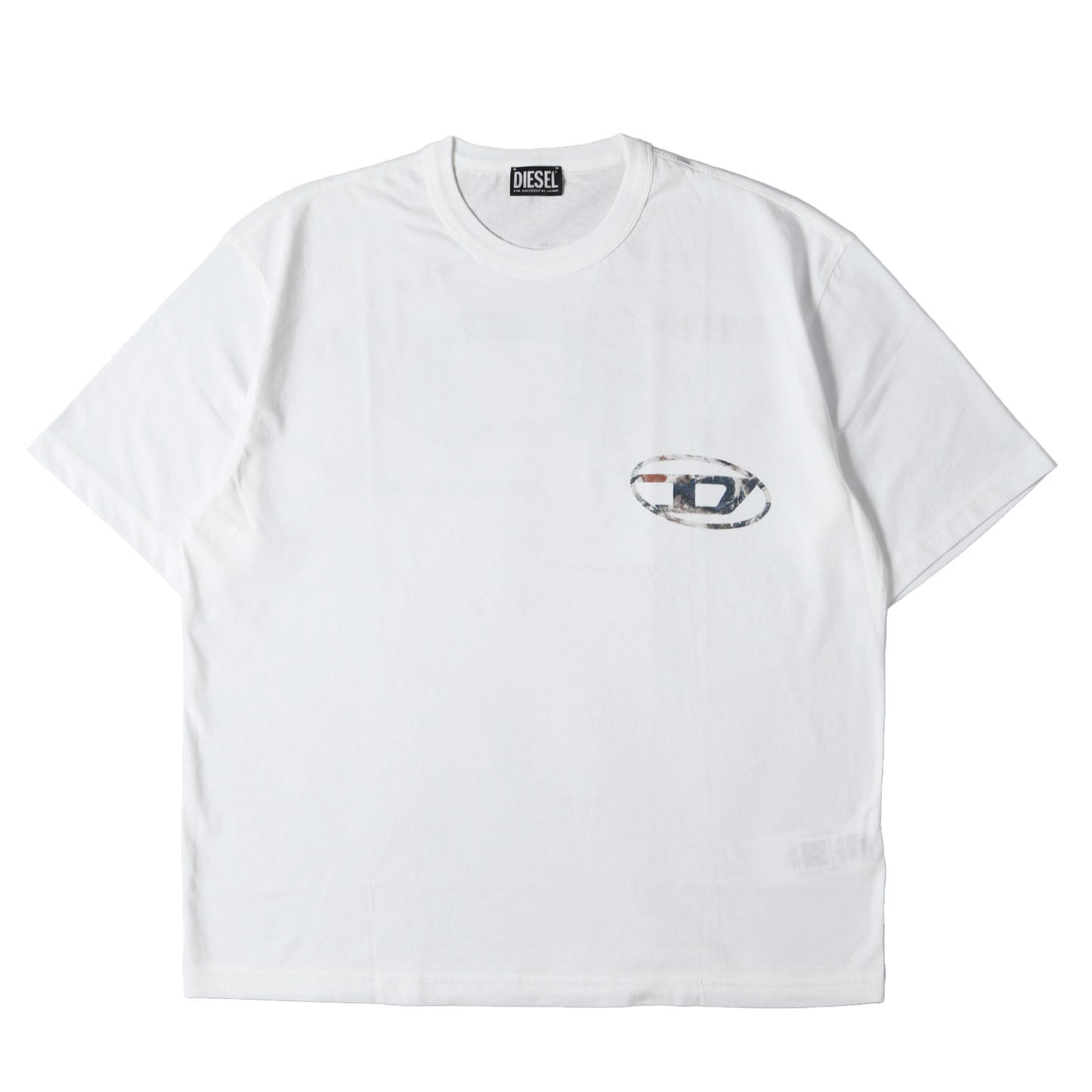 近年モデル 地球柄 ロゴマーク クルーネック Tシャツ(T-WASH-L6)