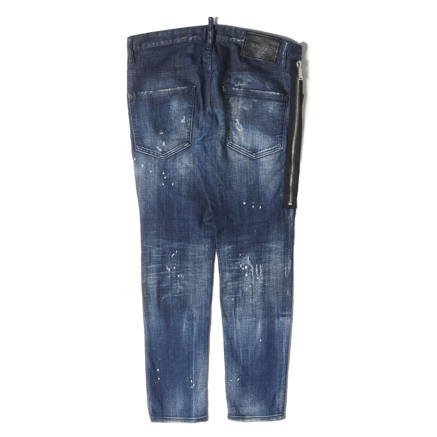21SS ダメージ加工 ストレッチ テーパード デニムパンツ