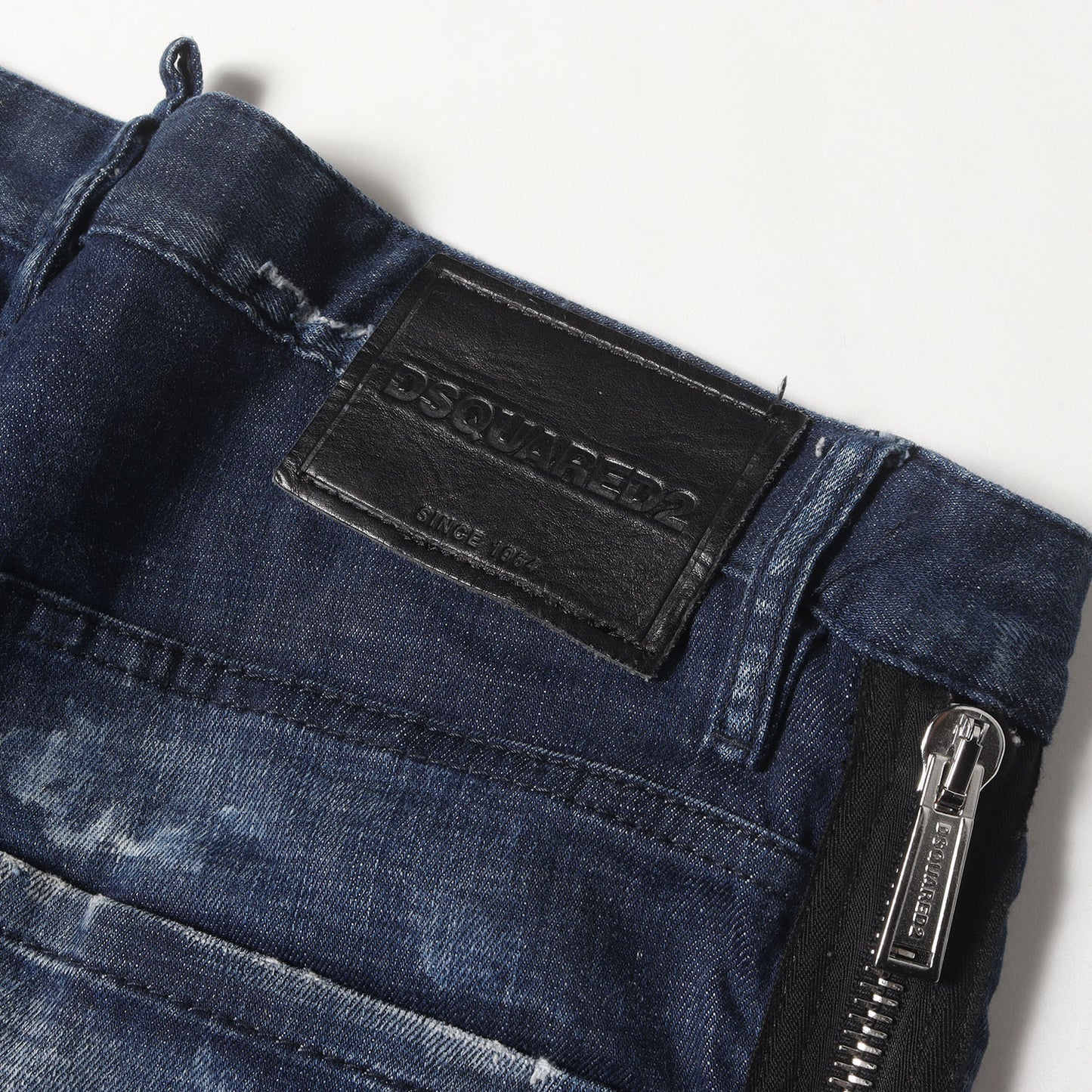 21SS ダメージ加工 ストレッチ テーパード デニムパンツ