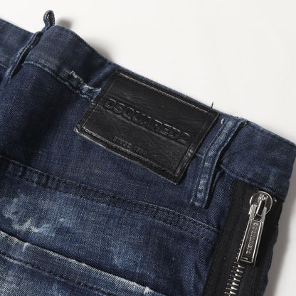 21SS ダメージ加工 ストレッチ テーパード デニムパンツ