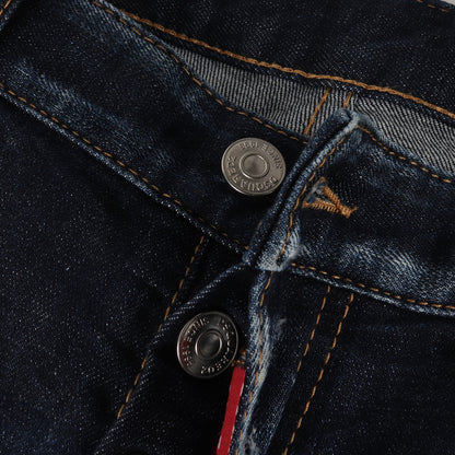 22SS ダメージリペア加工 ストレッチ テーパード デニムパンツ(SKATER JEAN)