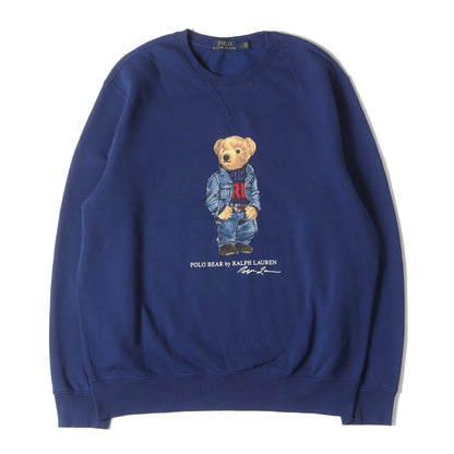 [現行モデル] デニムセットアップver ポロベア 前V クルーネック スウェット