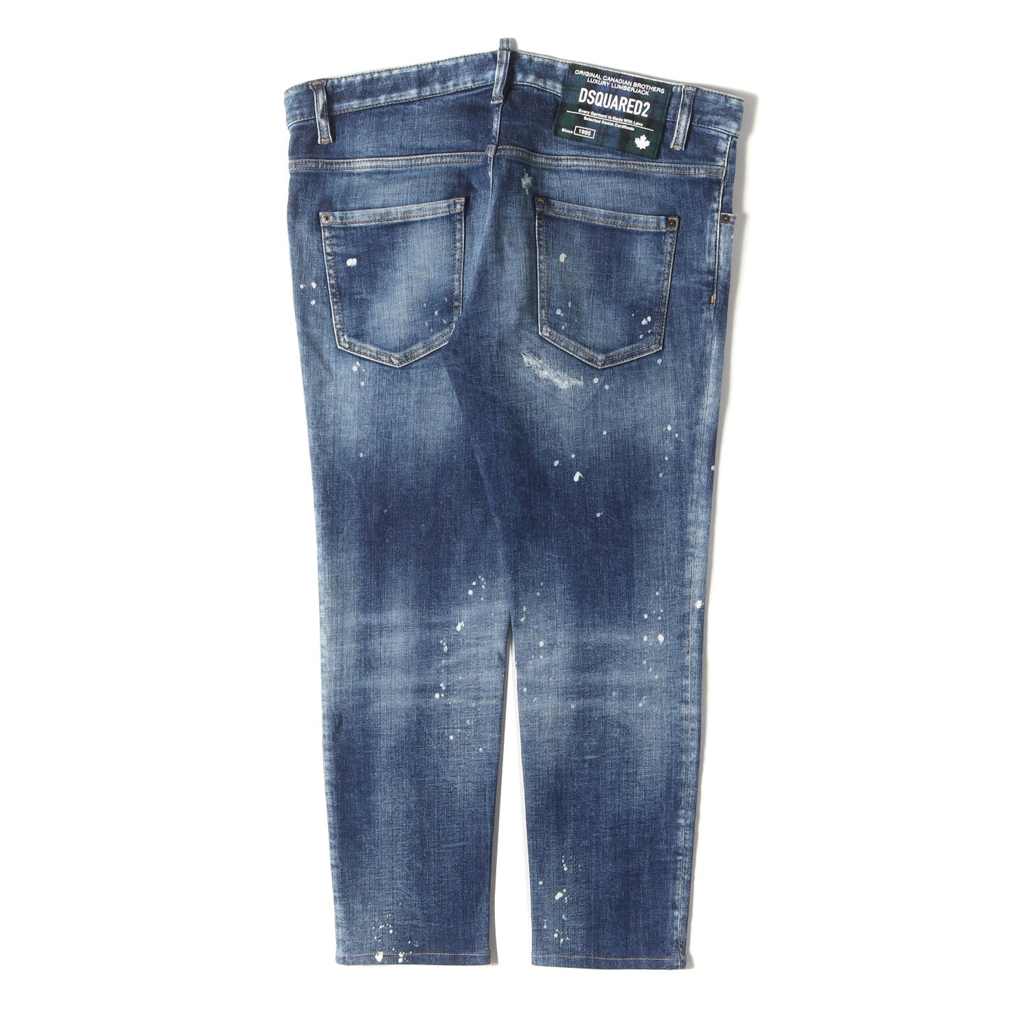 24AW ダメージリペア加工 ストレッチ テーパード デニムパンツ