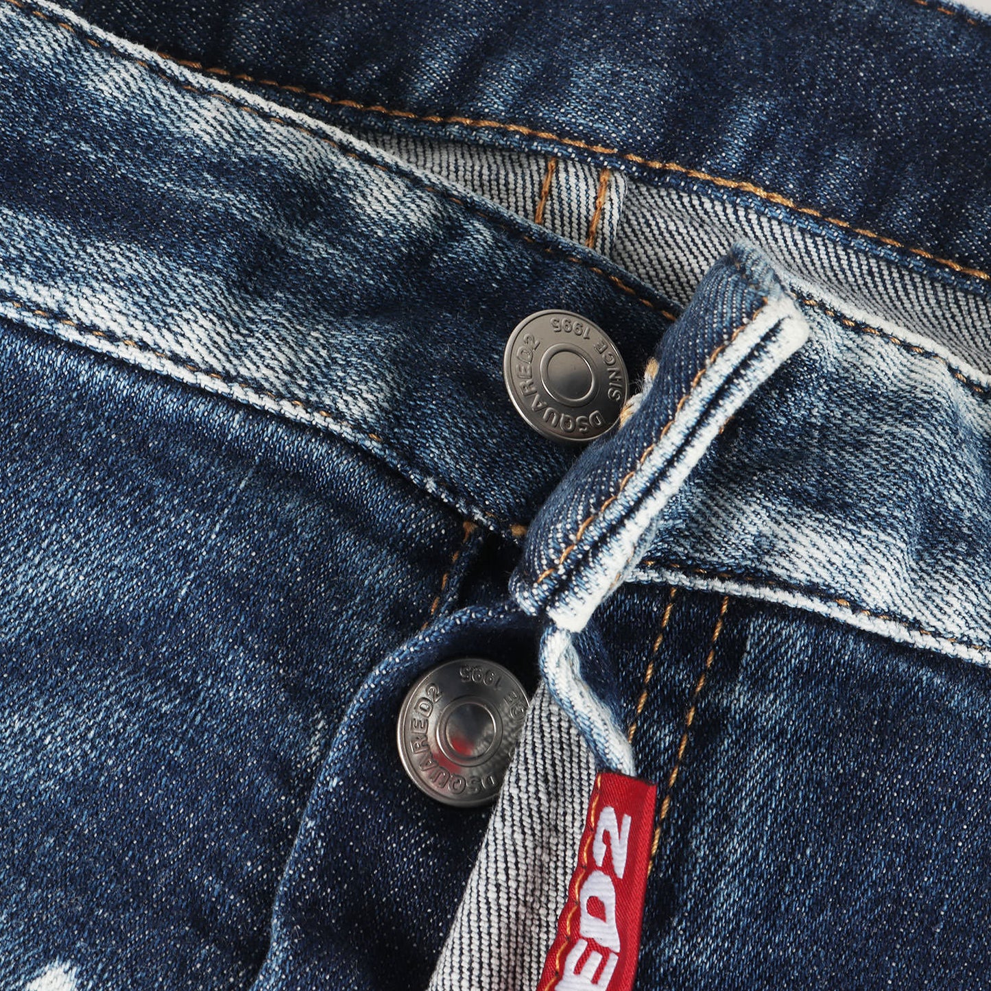 24AW ダメージリペア加工 ストレッチ テーパード デニムパンツ