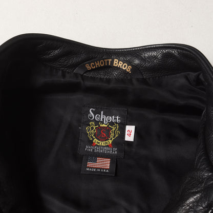 [USA製 541XX] ネイキッドレザー カフェレーサー シングル ライダース ジャケット