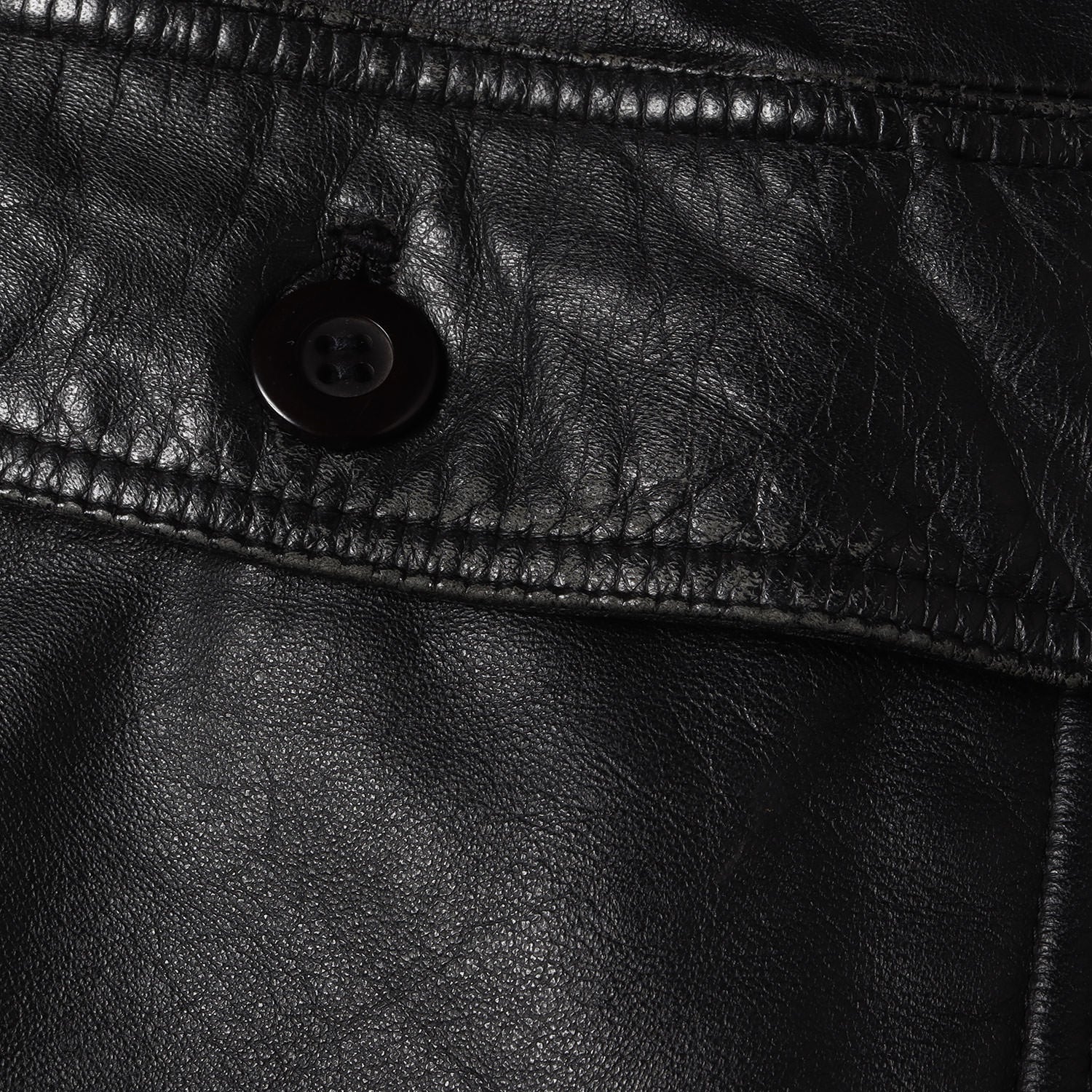 90s 裏地キルティング レザー ジップ カーコート CRACKERS - ブランド