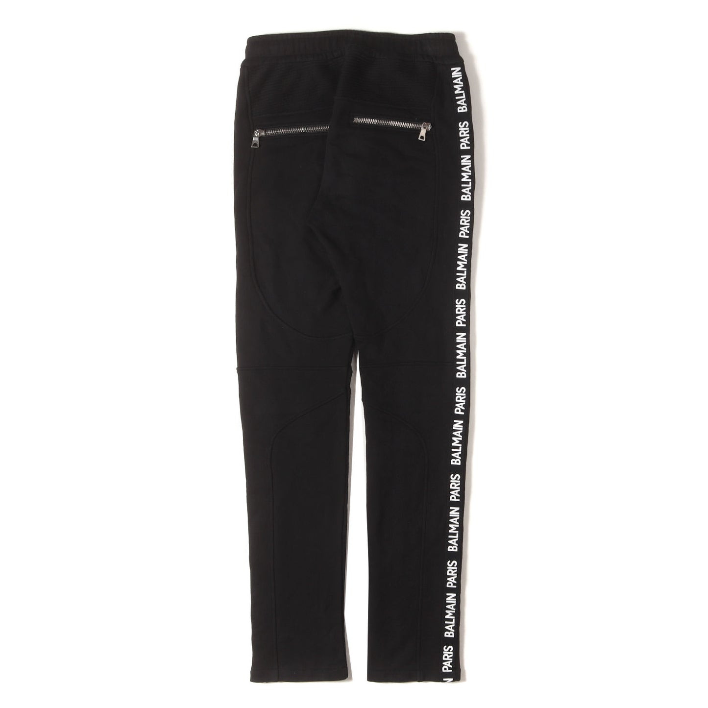 テープロゴ バイカー スキニー スウェットパンツ