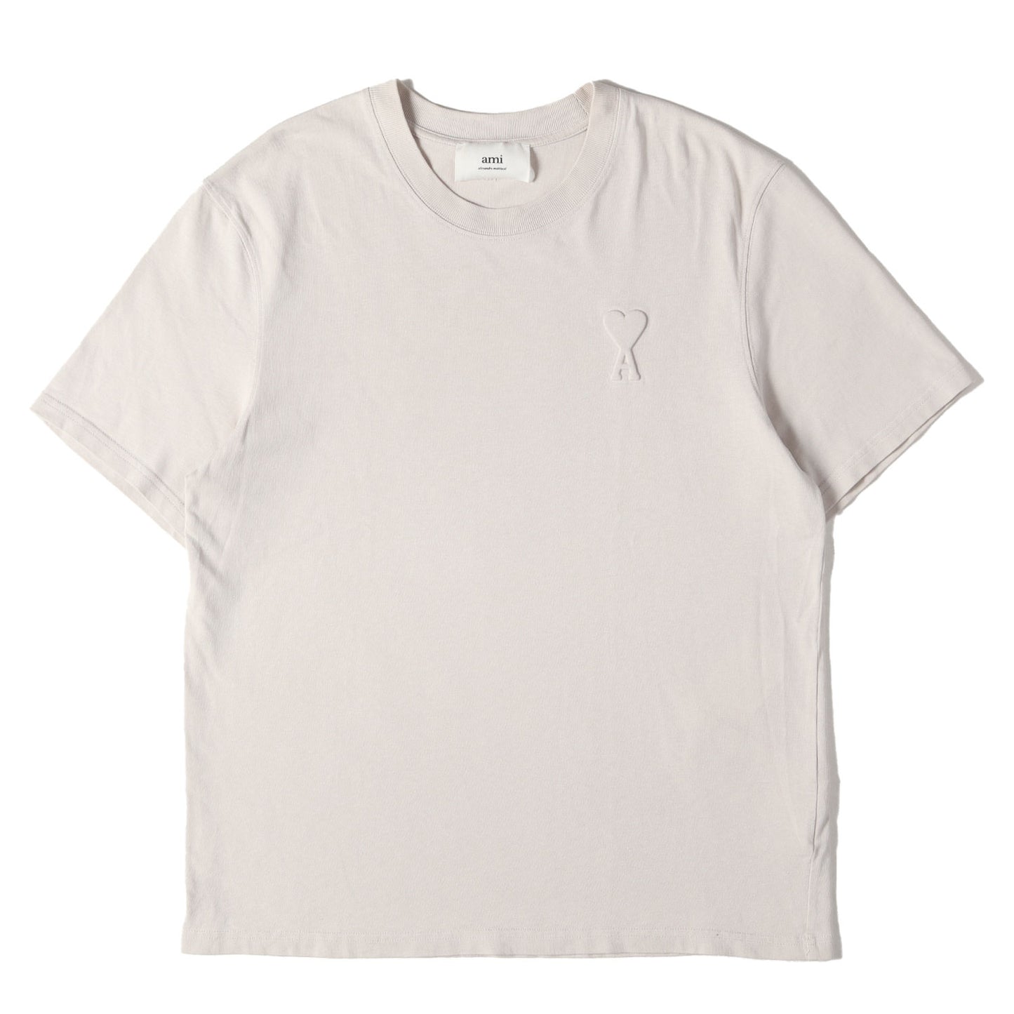 エンボス ハートロゴ クルーネック Tシャツ