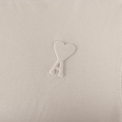 エンボス ハートロゴ クルーネック Tシャツ