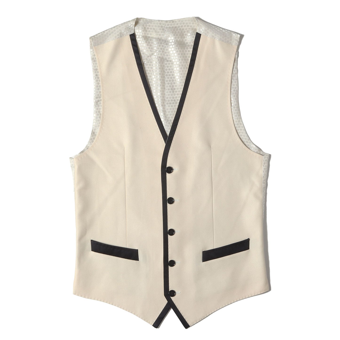 ウール/シルク シャドードット ベスト