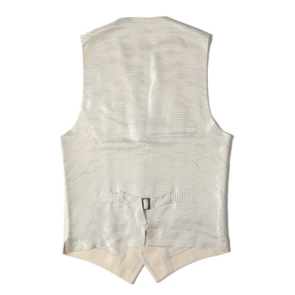 ウール/シルク シャドードット ベスト