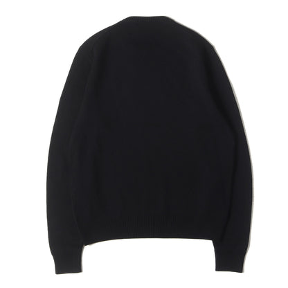 ロゴ刺繍 クルーネック ウールニット(Crew Neck Sweater)