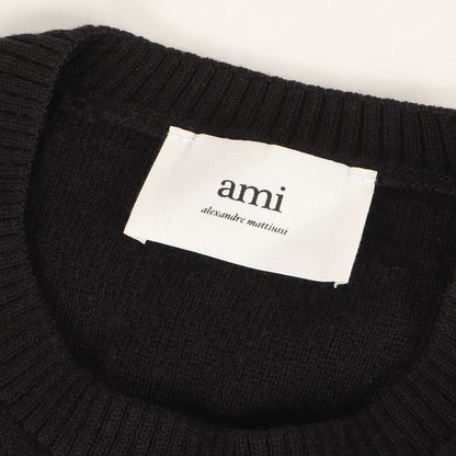 ロゴ刺繍 クルーネック ウールニット(Crew Neck Sweater)