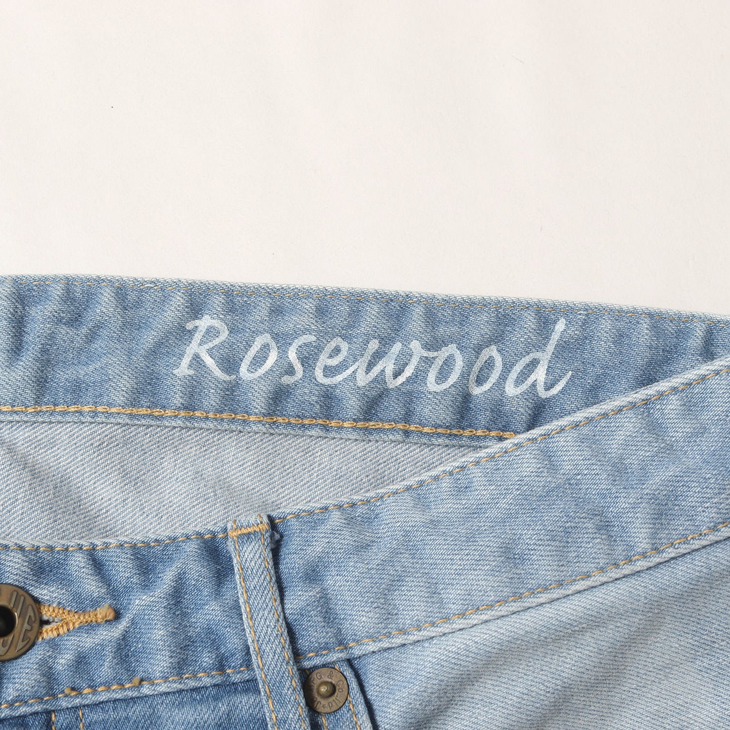 CALIF. ヴィンテージ加工 ストレッチ スリム デニムパンツ(J8717R01 Rosewood)