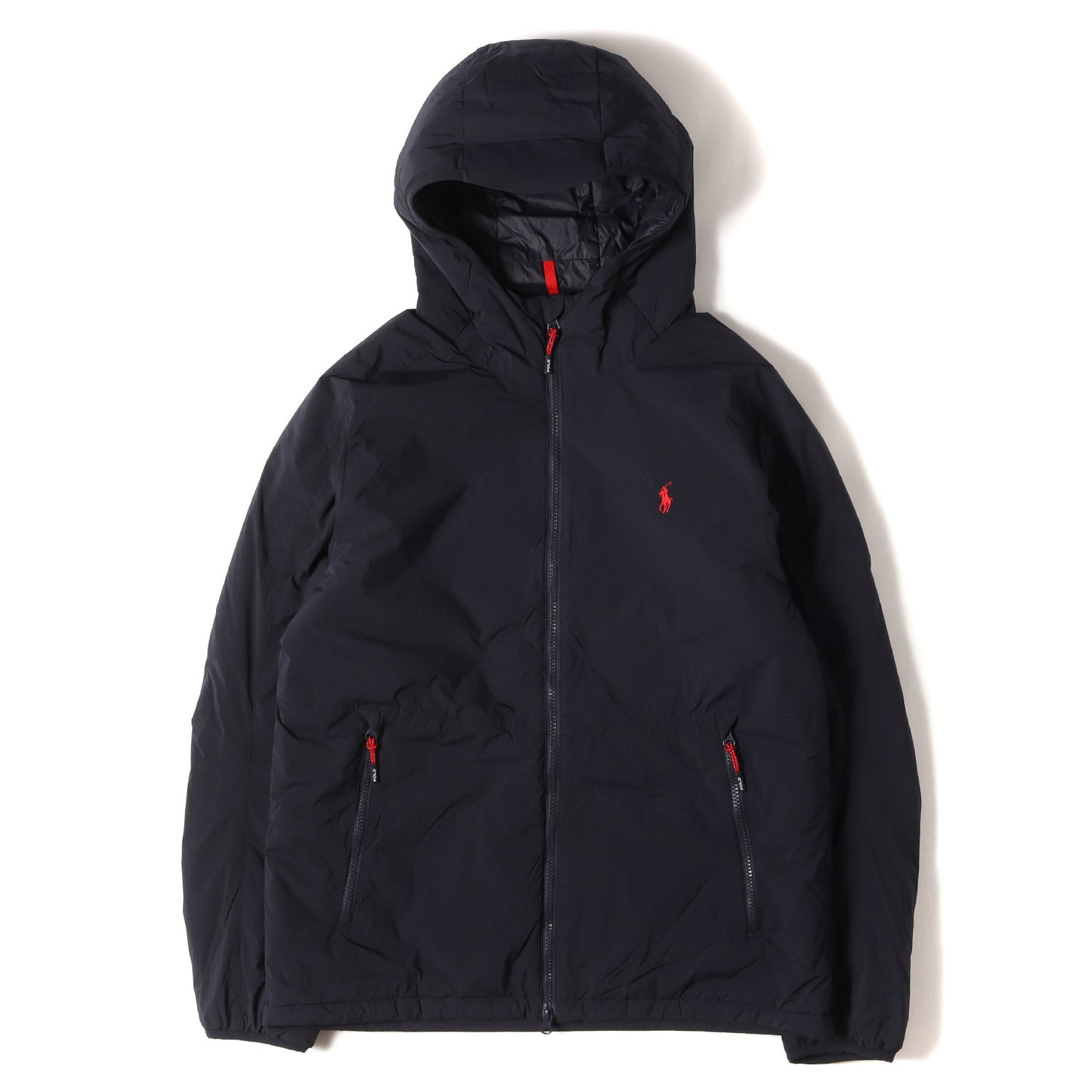 [人気 現行モデル] ストレッチナイロン フーデッド 中綿 ジャケット