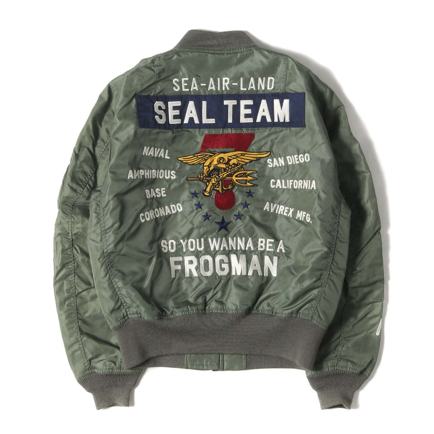 NAVY SEALs ライトウェイト MA-1 フライトジャケット (LIGHT MA-1 SEAL TEAM 7)