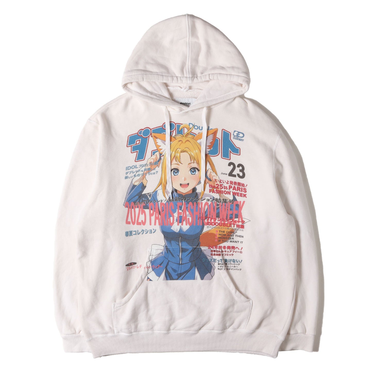 25SS アニメグラフィック スウェットパーカー(ANIME PRINT HOODIE FOX)