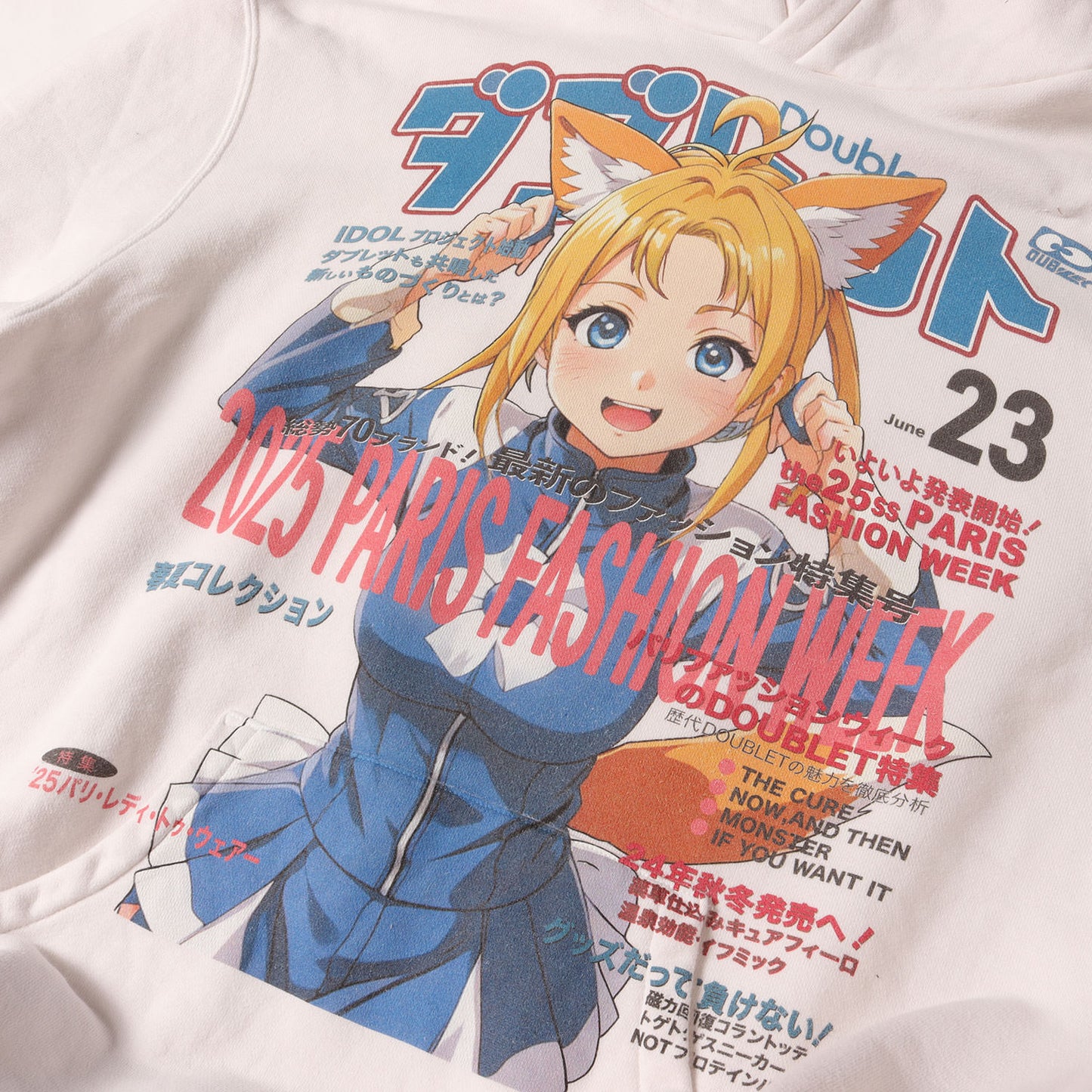 25SS アニメグラフィック スウェットパーカー(ANIME PRINT HOODIE FOX)