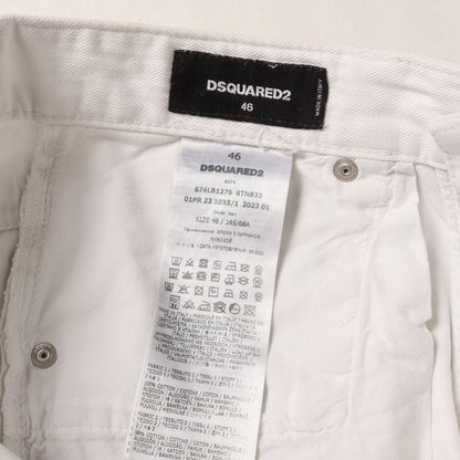 23SS スケーター クラッシュリペア加工 スリム デニムパンツ(Skater Jeans)