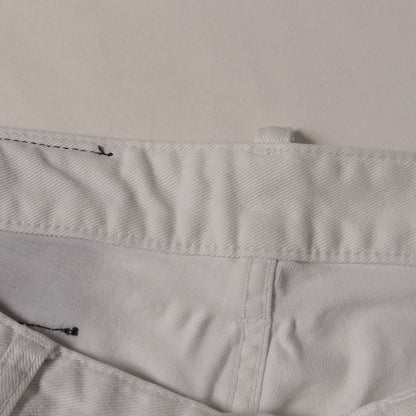 23SS スケーター クラッシュリペア加工 スリム デニムパンツ(Skater Jeans)