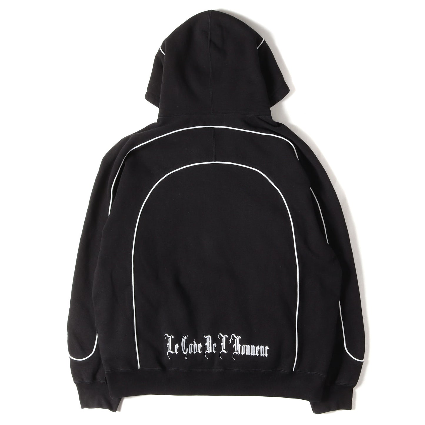 25SS ブランドロゴ刺繍 パイピング スウェットパーカー(Curve Piping Hooded Sweatshirt)