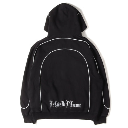 25SS ブランドロゴ刺繍 パイピング スウェットパーカー(Curve Piping Hooded Sweatshirt)
