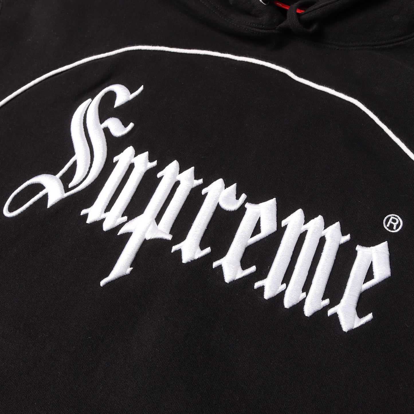 25SS ブランドロゴ刺繍 パイピング スウェットパーカー(Curve Piping Hooded Sweatshirt)