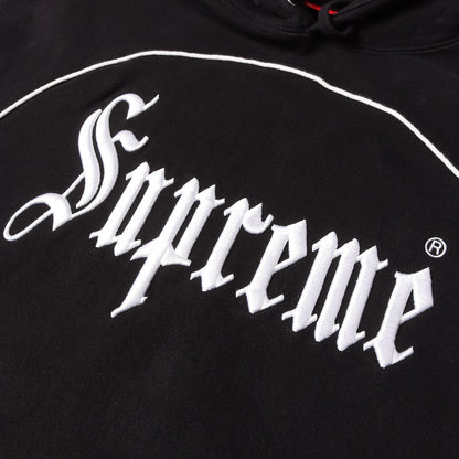25SS ブランドロゴ刺繍 パイピング スウェットパーカー(Curve Piping Hooded Sweatshirt)