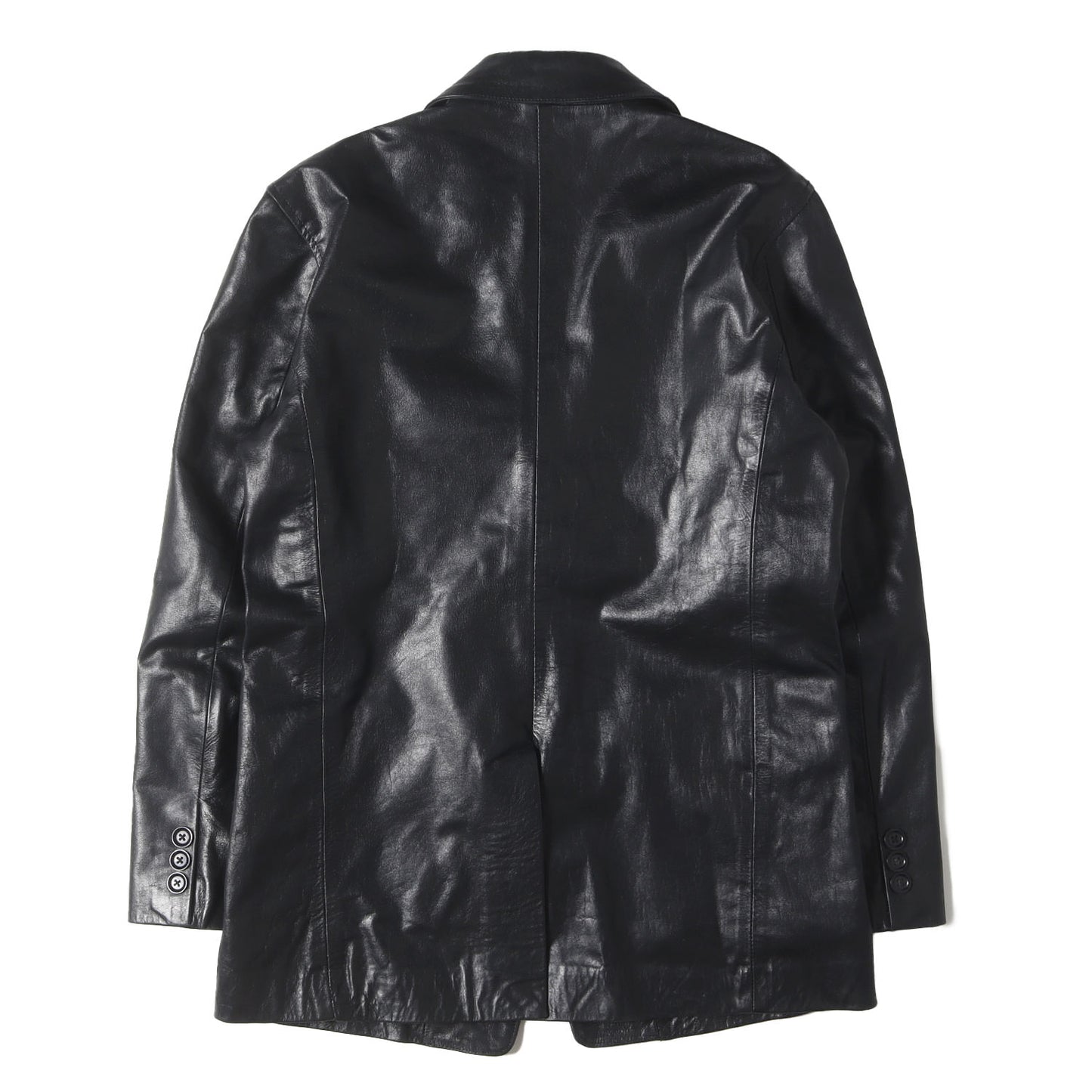 90s カウレザー 3B テーラード ジャケット