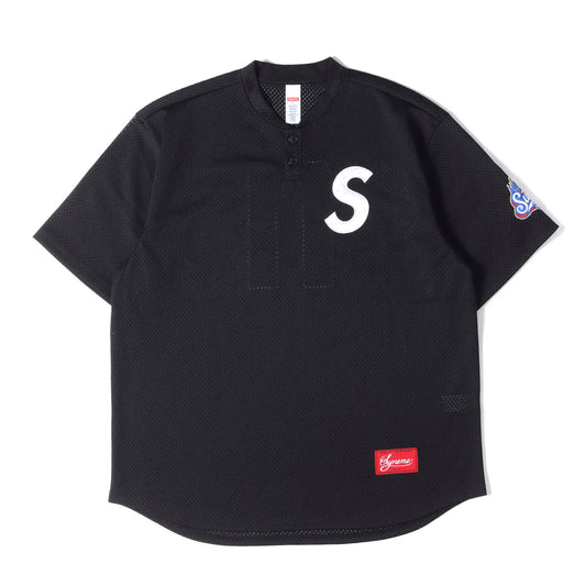 24AW Sロゴ ヘンリーネック メッシュジャージ ベースボールシャツ(S Logo Baseball Henley)
