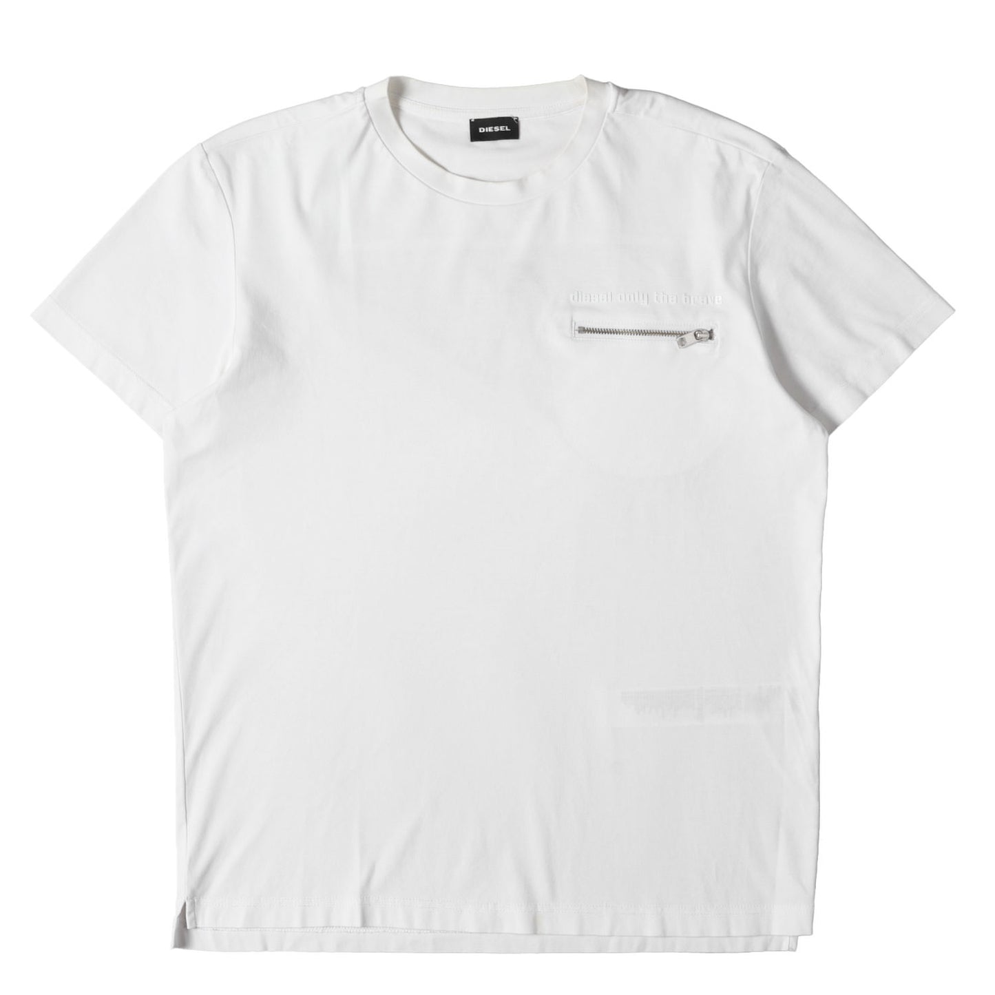 ジップポケット付き クルーネック Tシャツ
