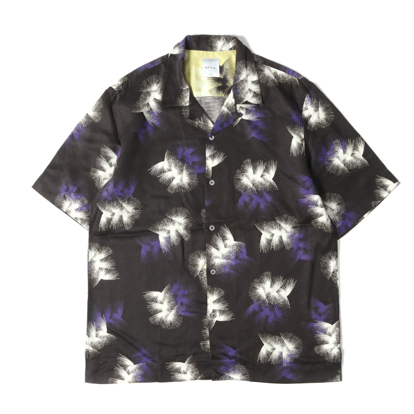 24SS 花火 和柄 オープンカラー 半袖シャツ(Sunflare)
