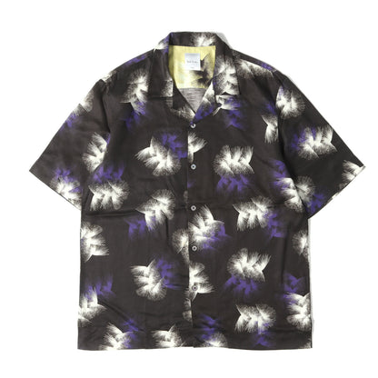 24SS 花火 和柄 オープンカラー 半袖シャツ(Sunflare)